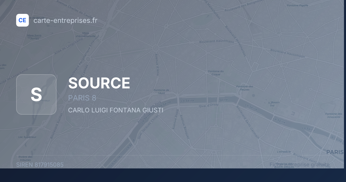 SOURCE — 817915085 — fiche entreprise