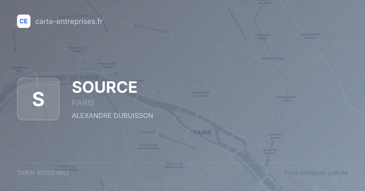 SOURCE — 901920843 — fiche entreprise