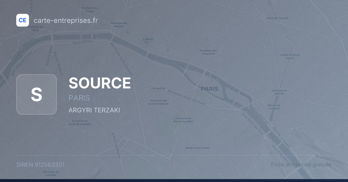 SOURCE — 912563301 — fiche entreprise