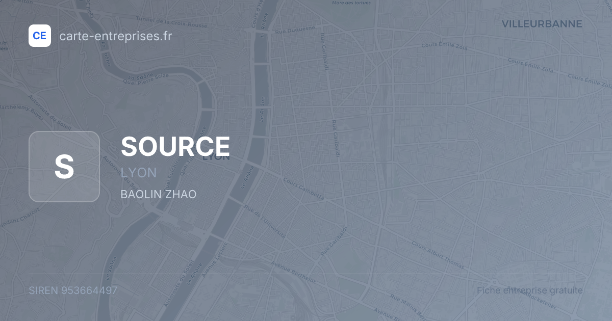 SOURCE — 953664497 — fiche entreprise