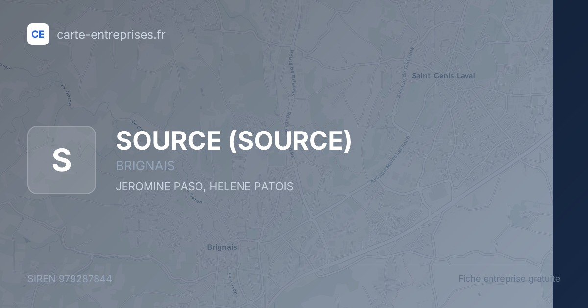 SOURCE — 979287844 — fiche entreprise