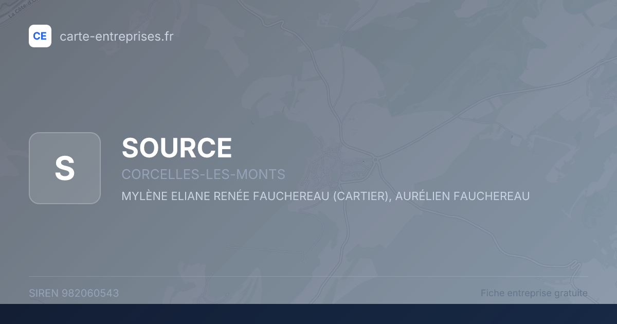 SOURCE — 982060543 — fiche entreprise