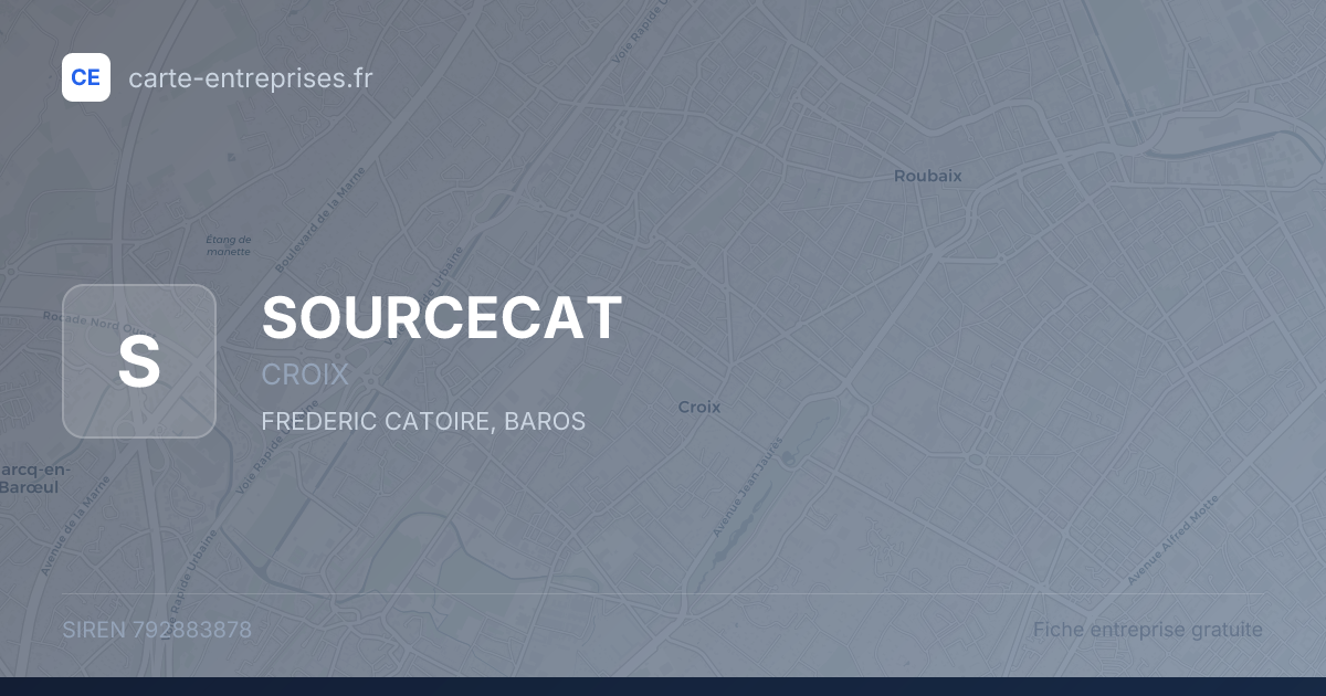SOURCECAT — 792883878 — fiche entreprise