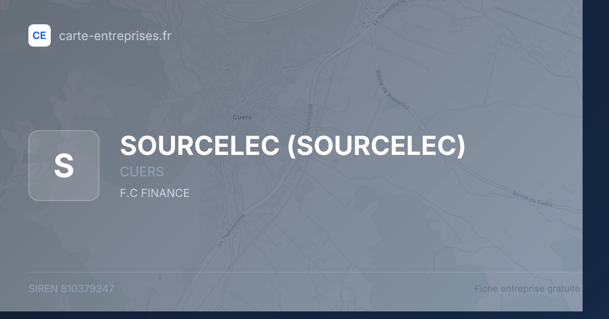 SOURCELEC — 810379347 — fiche entreprise