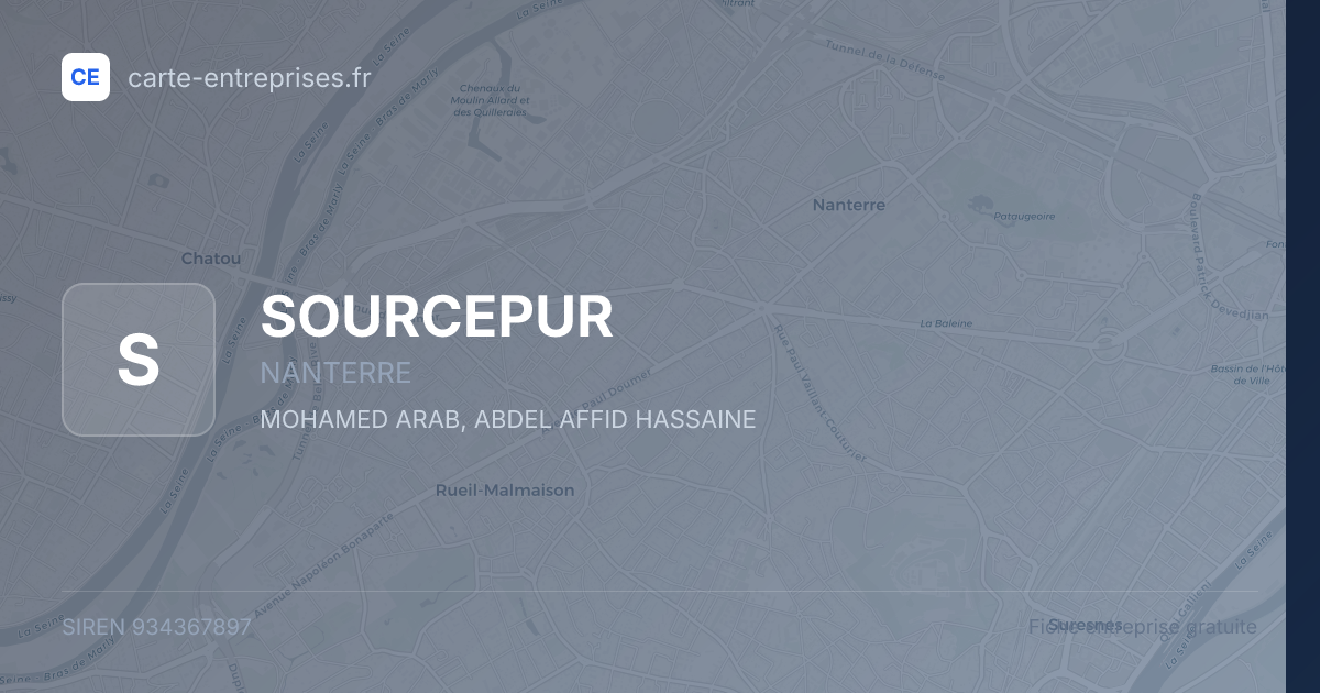 SOURCEPUR — 934367897 — fiche entreprise