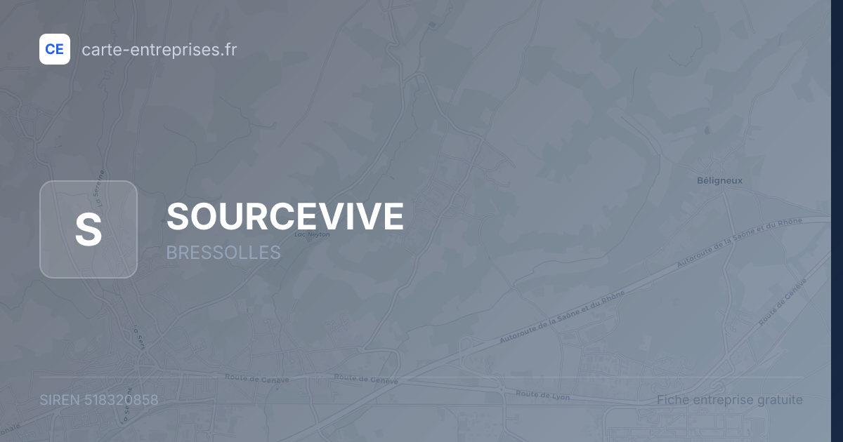 SOURCEVIVE — 518320858 — fiche entreprise