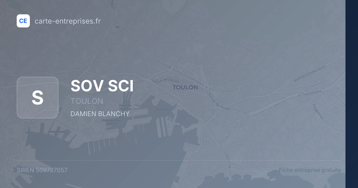 SOV SCI — 509787057 — fiche entreprise