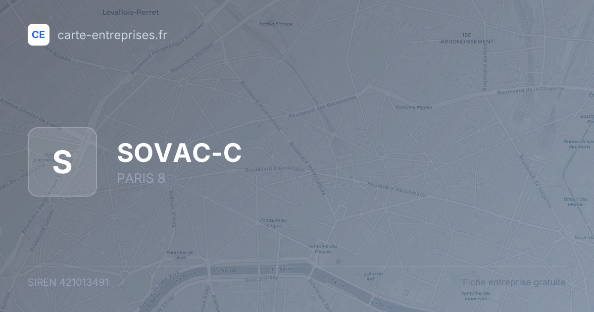 SOVAC-C — 421013491 — fiche entreprise
