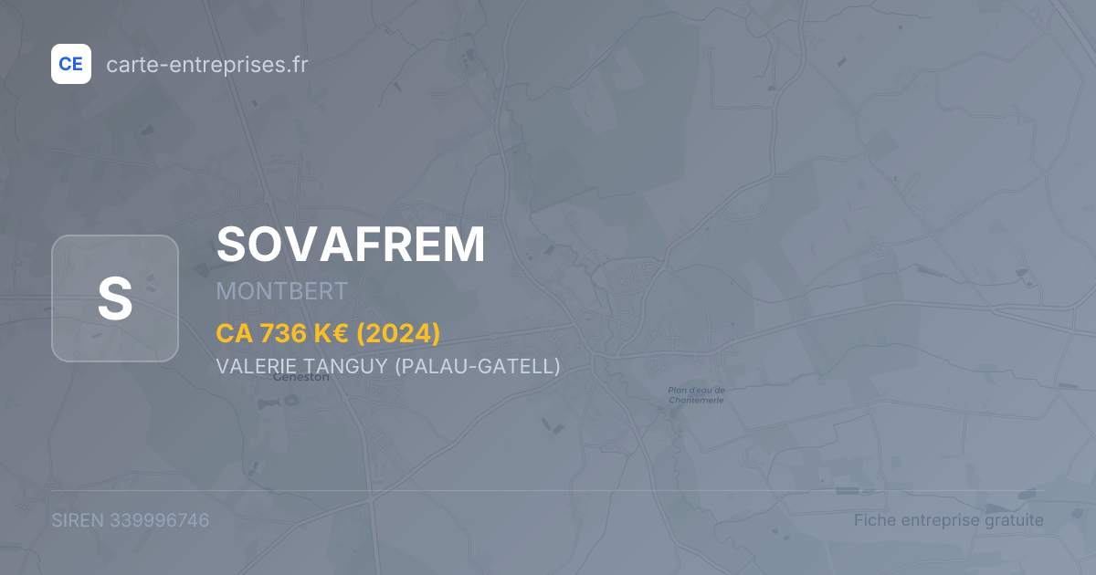 SOVAFREM — 339996746 — fiche entreprise