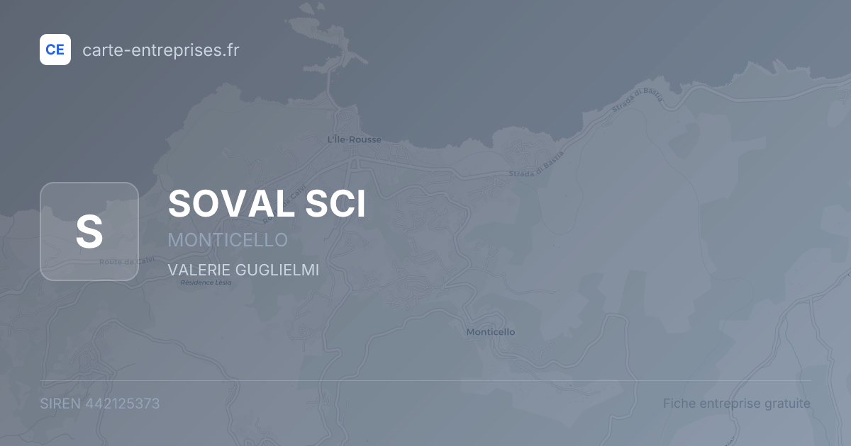 SOVAL SCI — 442125373 — fiche entreprise
