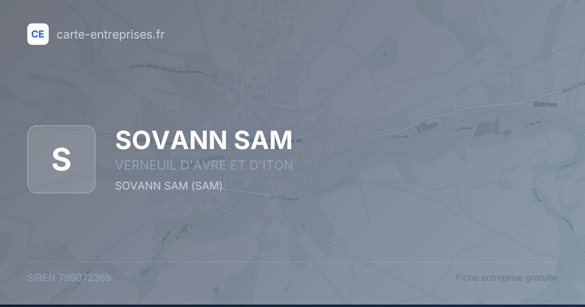 SOVANN SAM — 798072369 — fiche entreprise