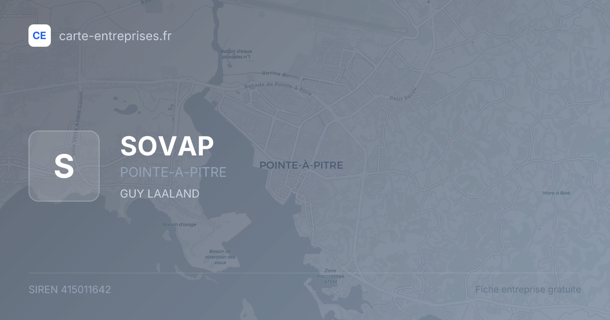 SOVAP — 415011642 — fiche entreprise