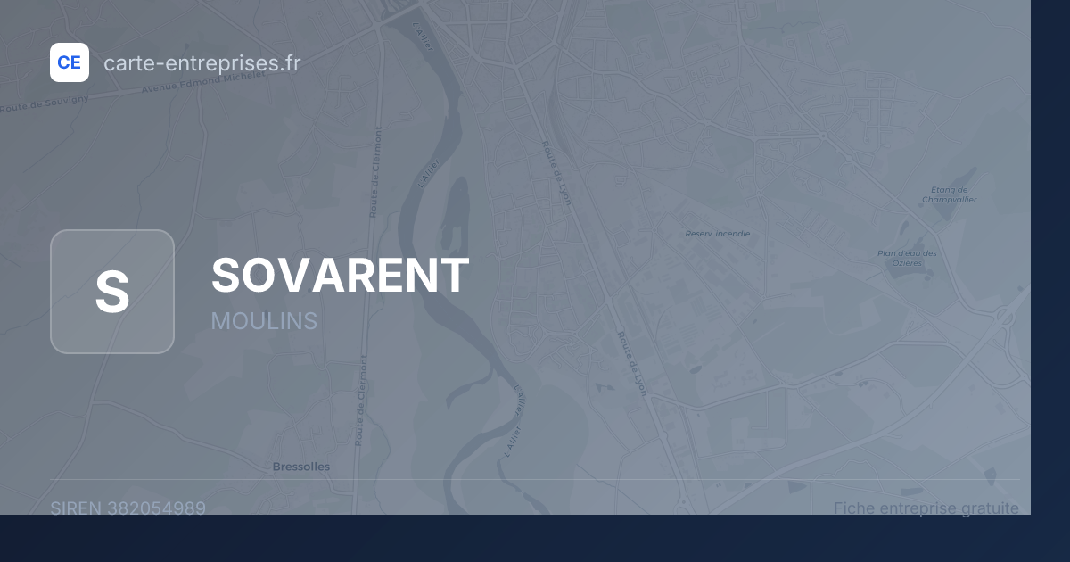 SOVARENT — 382054989 — fiche entreprise