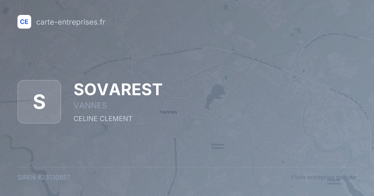 SOVAREST — 423130657 — fiche entreprise
