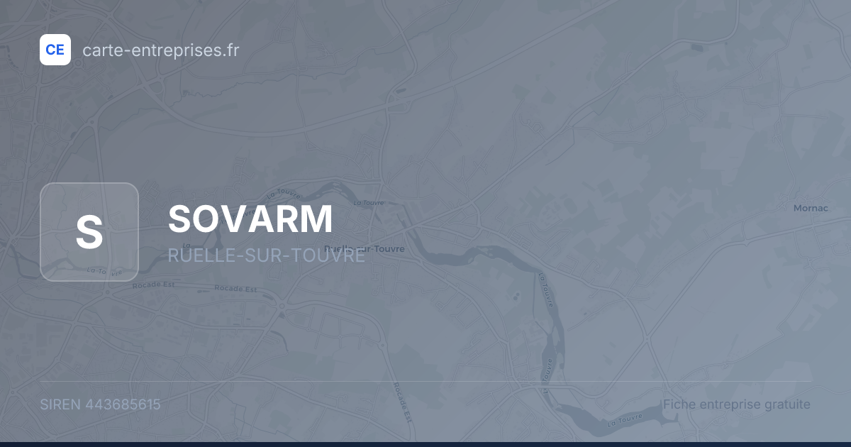 SOVARM — 443685615 — fiche entreprise