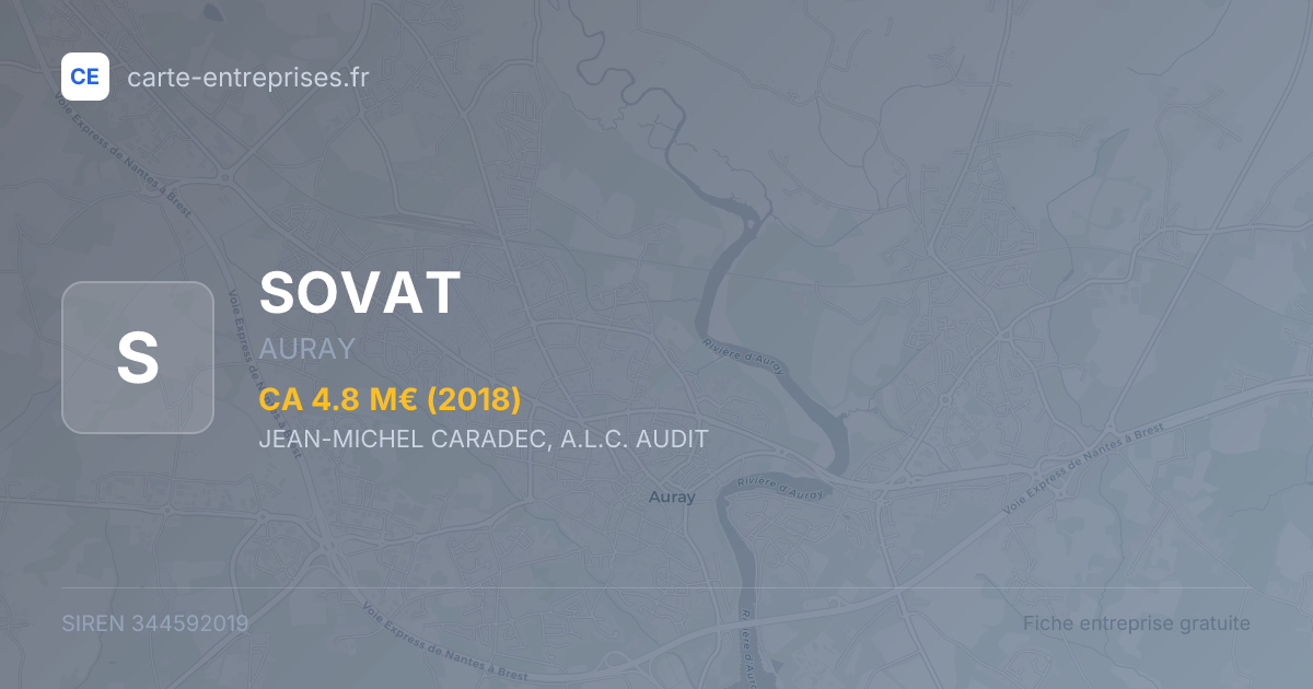 SOVAT — 344592019 — fiche entreprise