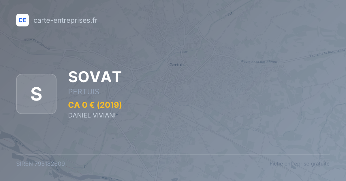 SOVAT — 795182609 — fiche entreprise