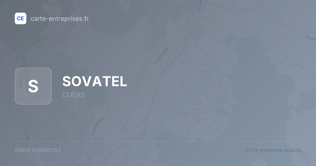 SOVATEL — 429882764 — fiche entreprise