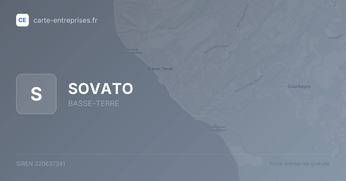 SOVATO — 320637341 — fiche entreprise