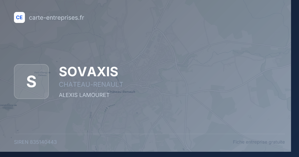 SOVAXIS — 835140443 — fiche entreprise