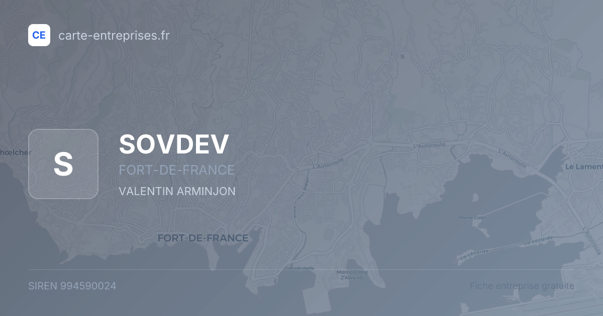 SOVDEV — 994590024 — fiche entreprise