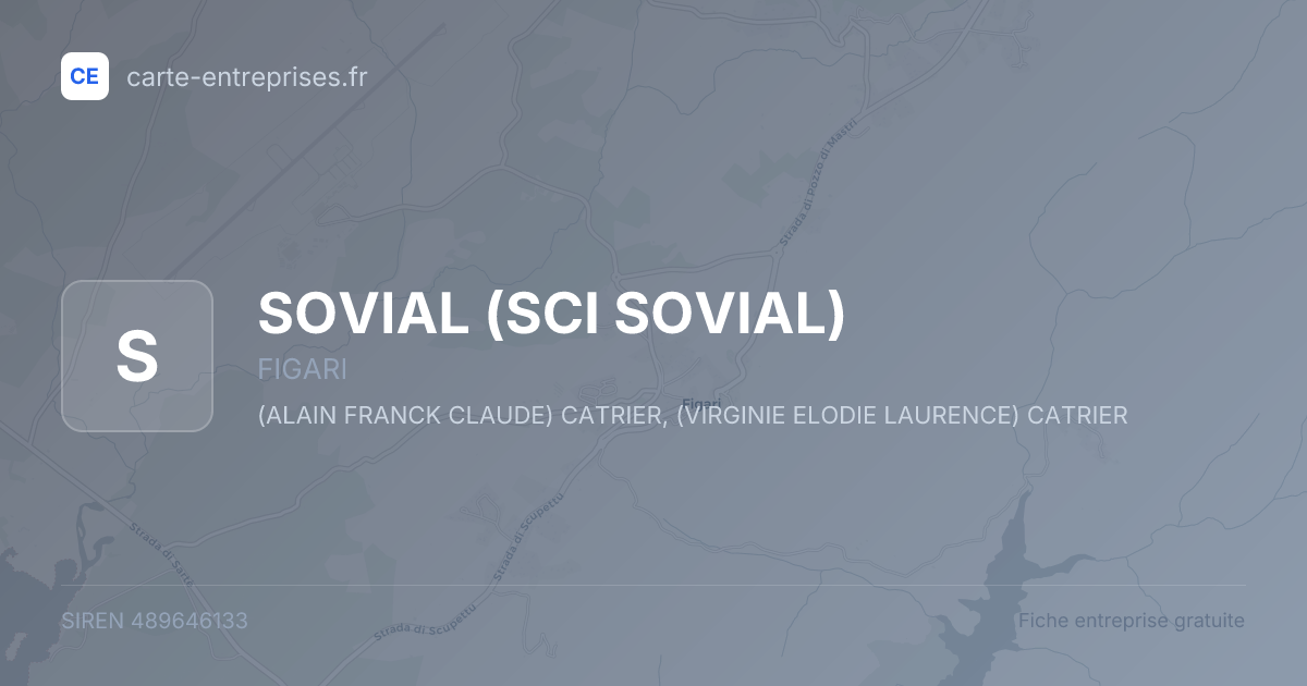 SOVIAL (SCI SOVIAL) — 489646133 — fiche entreprise