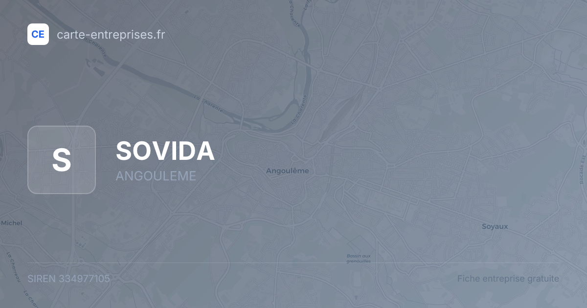 SOVIDA — 334977105 — fiche entreprise