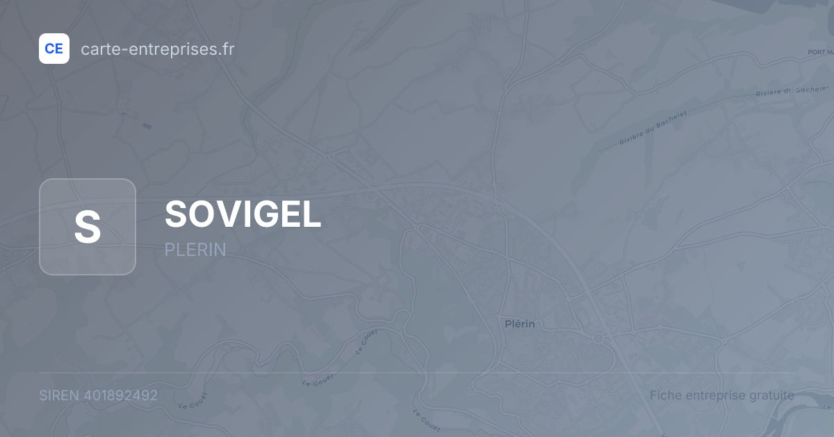 SOVIGEL — 401892492 — fiche entreprise