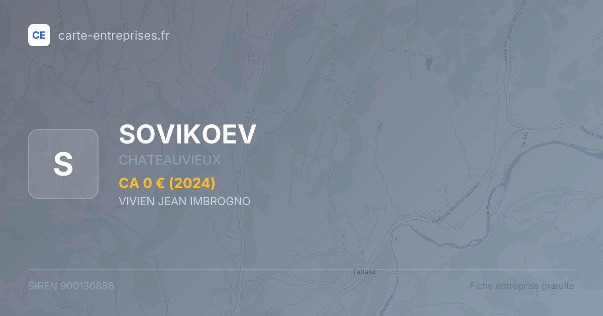 SOVIKOEV — 900136888 — fiche entreprise