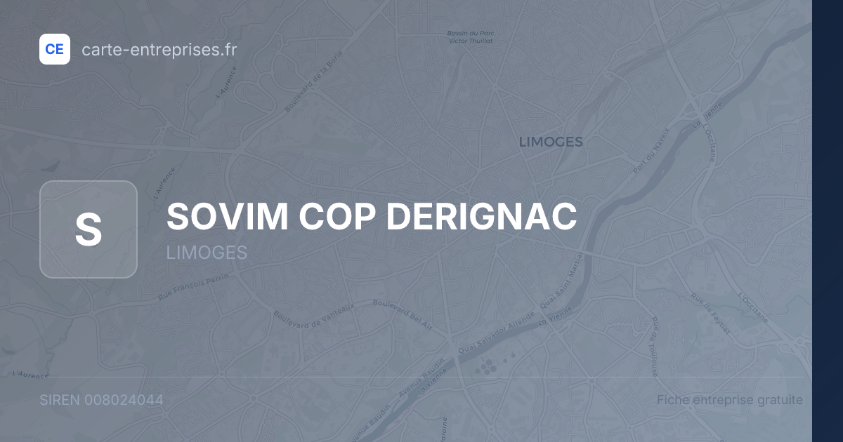SOVIM COP DERIGNAC — 008024044 — fiche entreprise