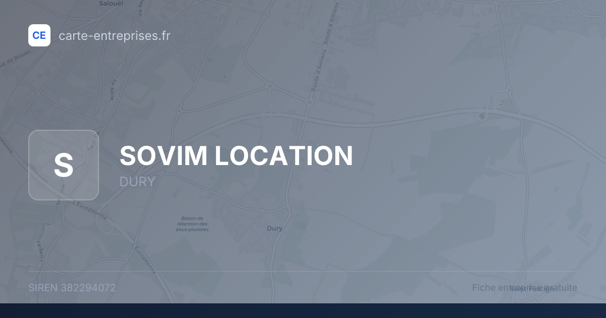 SOVIM LOCATION — 382294072 — fiche entreprise