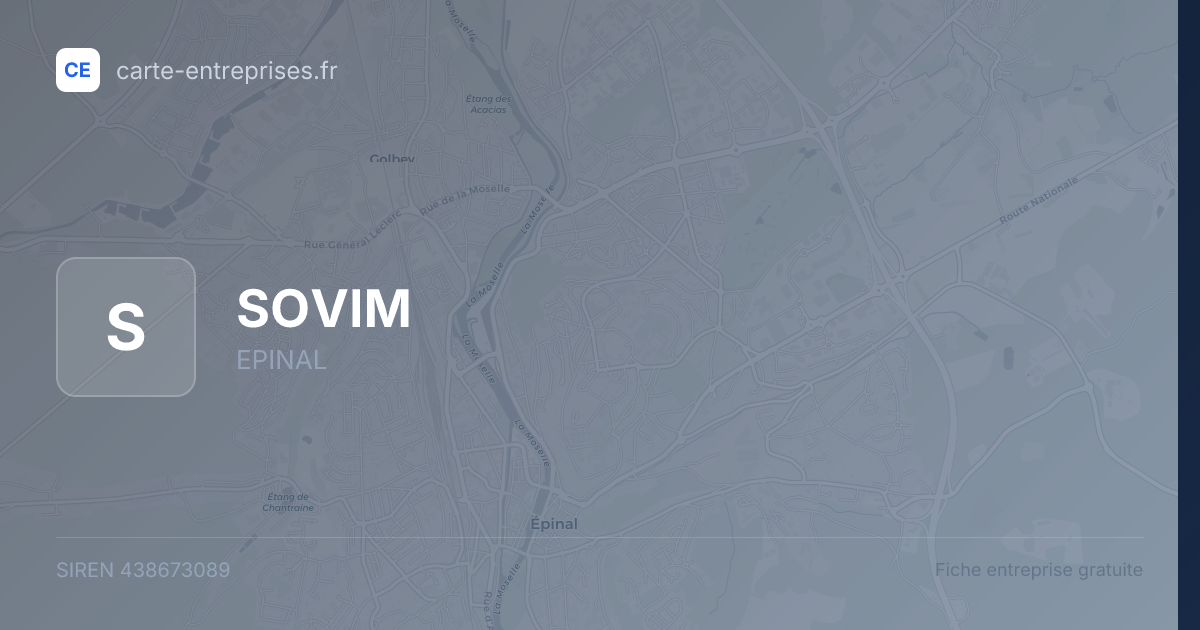 SOVIM — 438673089 — fiche entreprise