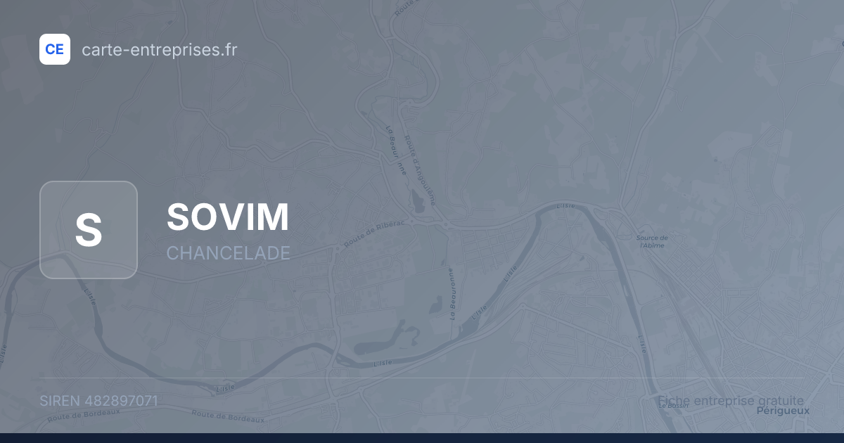 SOVIM — 482897071 — fiche entreprise
