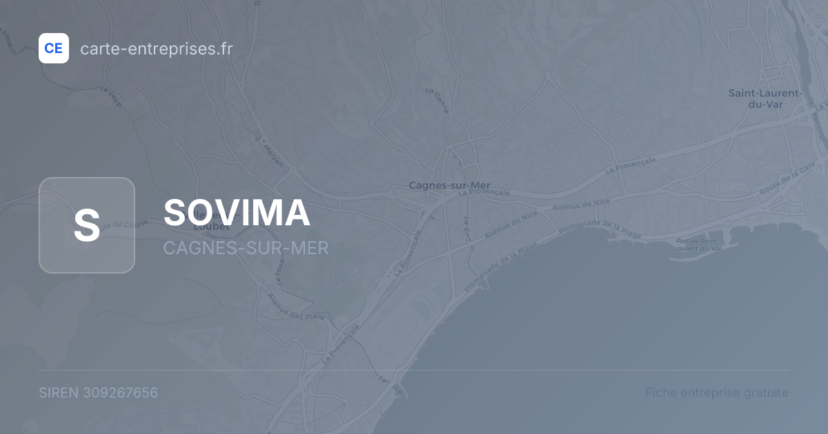 SOVIMA — 309267656 — fiche entreprise