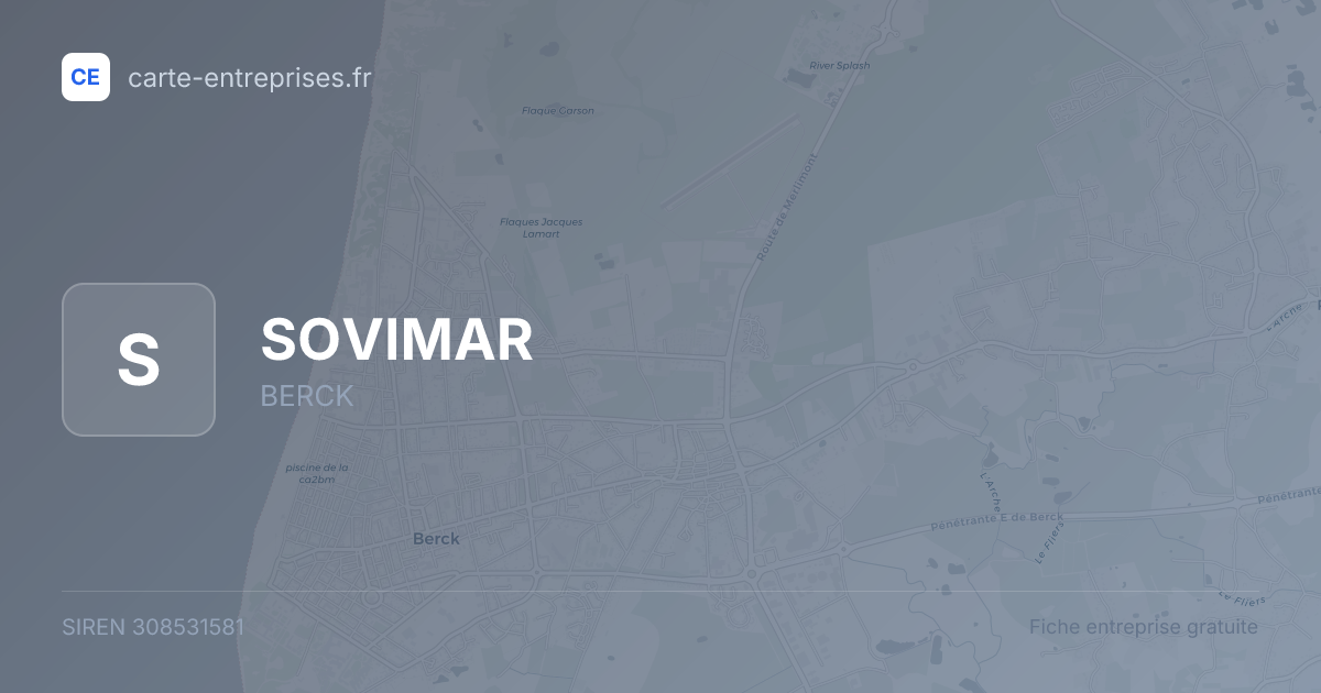 SOVIMAR — 308531581 — fiche entreprise