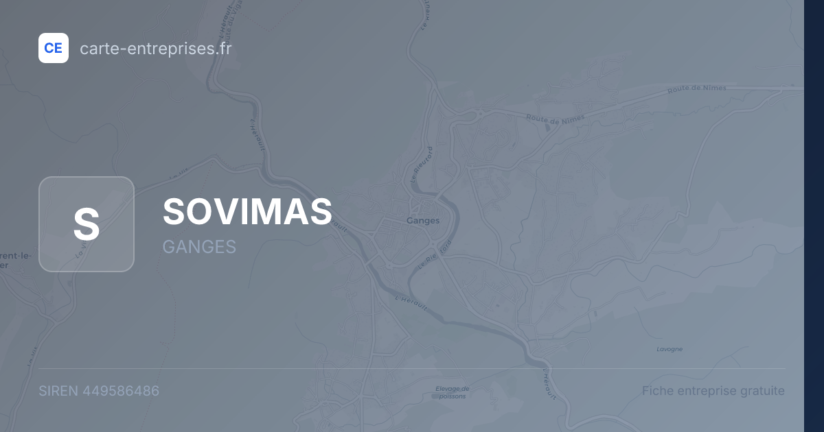 SOVIMAS — 449586486 — fiche entreprise