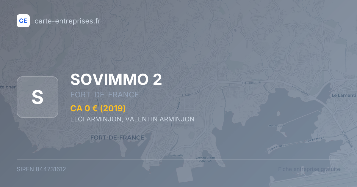 SOVIMMO 2 — 844731612 — fiche entreprise