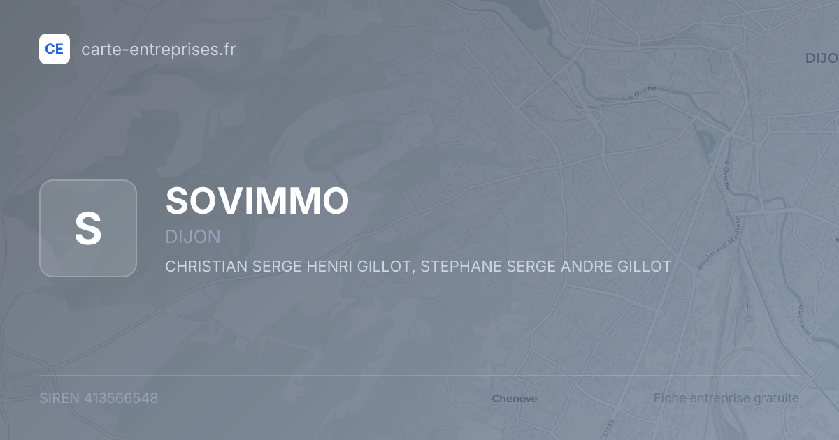 SOVIMMO — 413566548 — fiche entreprise
