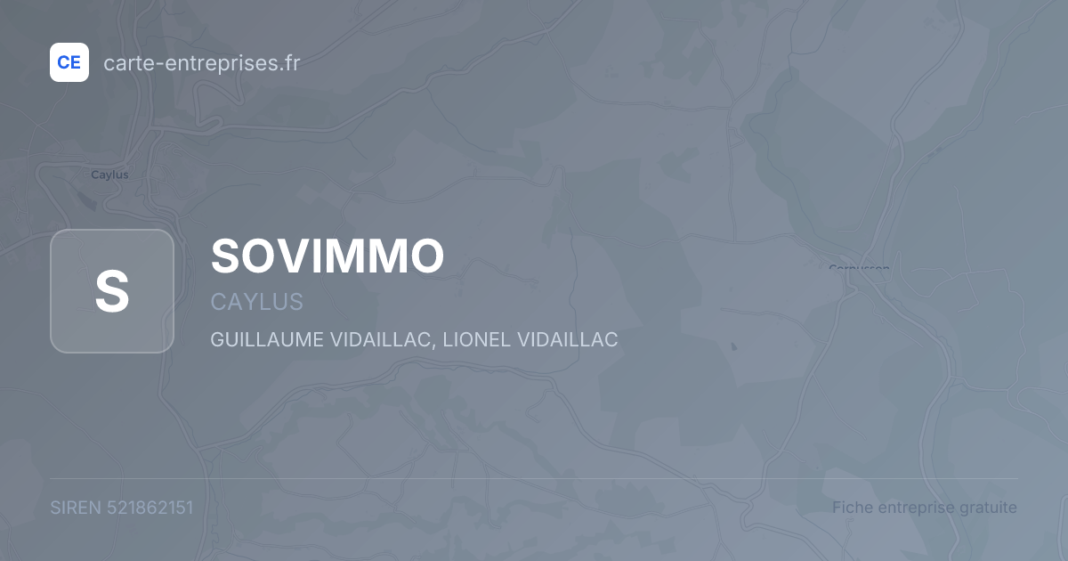 SOVIMMO — 521862151 — fiche entreprise