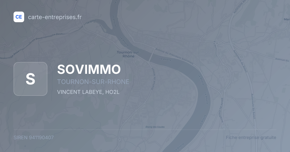 SOVIMMO — 941190407 — fiche entreprise