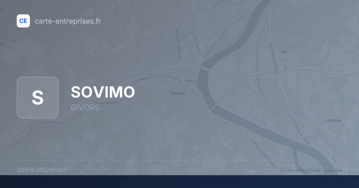 SOVIMO — 316291483 — fiche entreprise