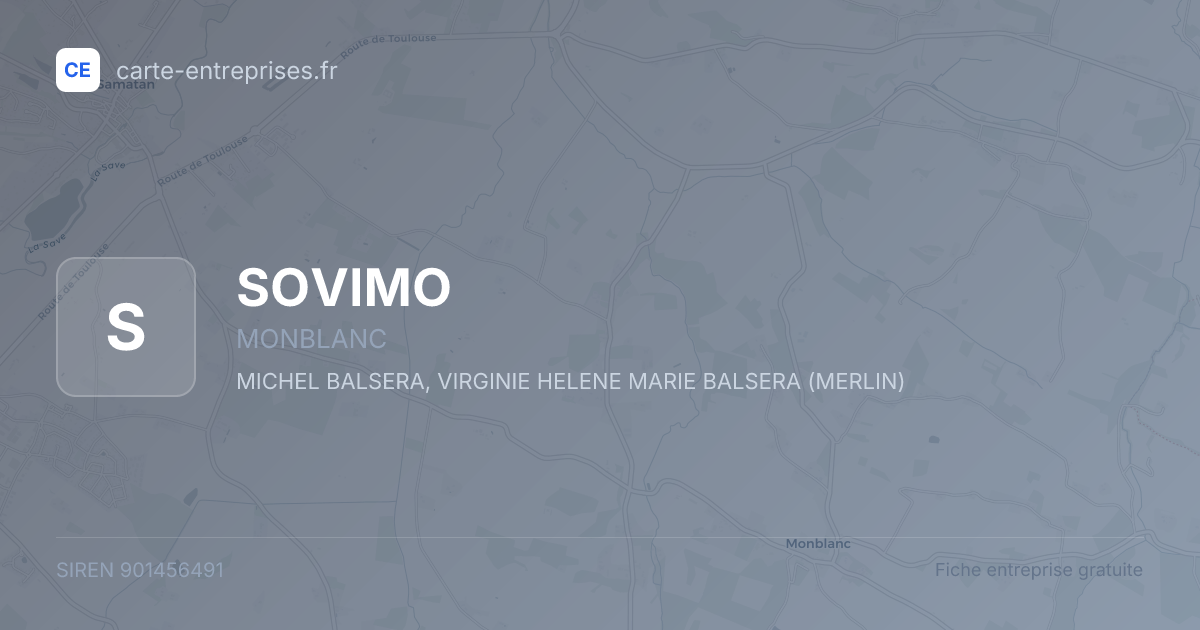 SOVIMO — 901456491 — fiche entreprise
