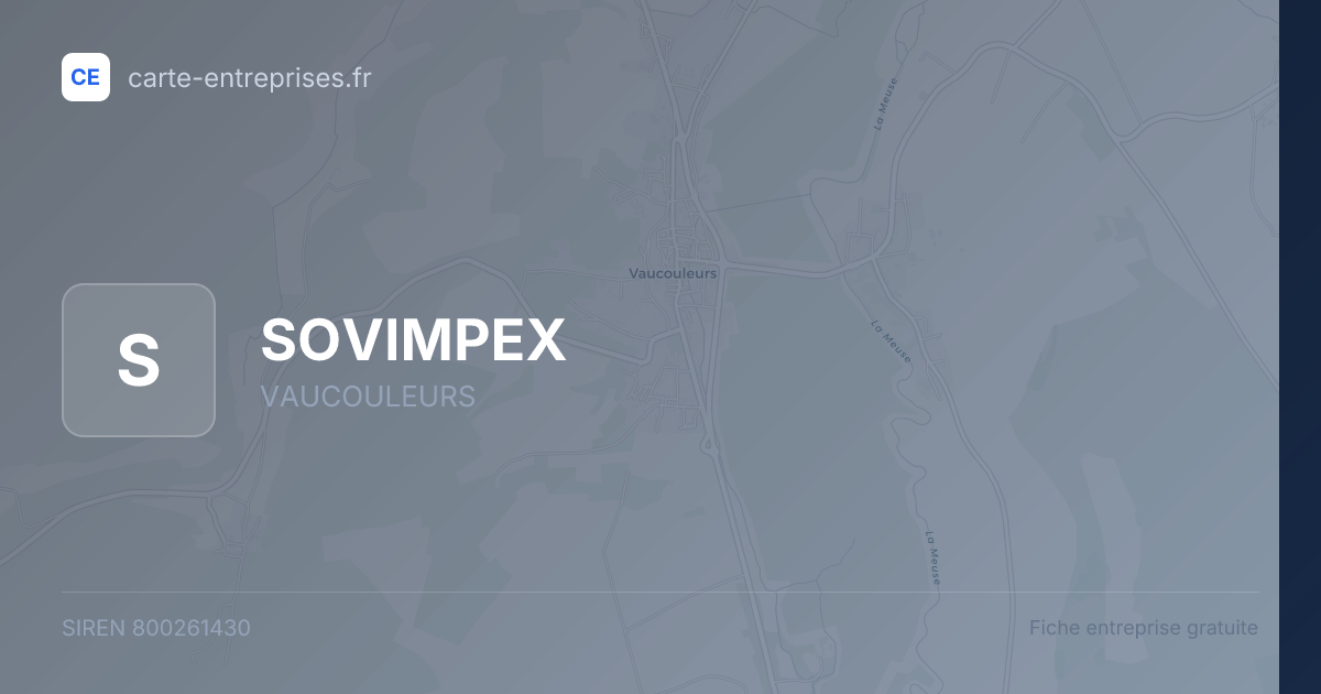 SOVIMPEX — 800261430 — fiche entreprise