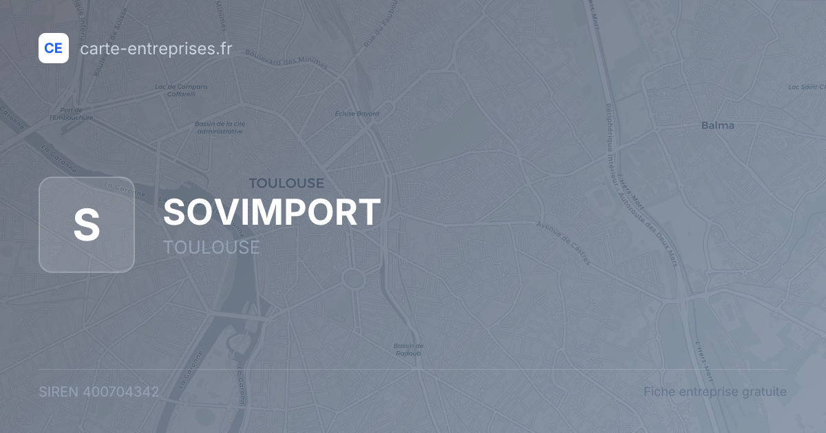 SOVIMPORT — 400704342 — fiche entreprise