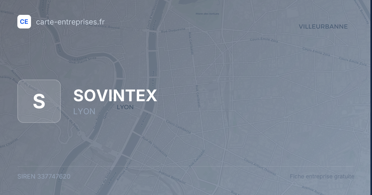 SOVINTEX — 337747620 — fiche entreprise