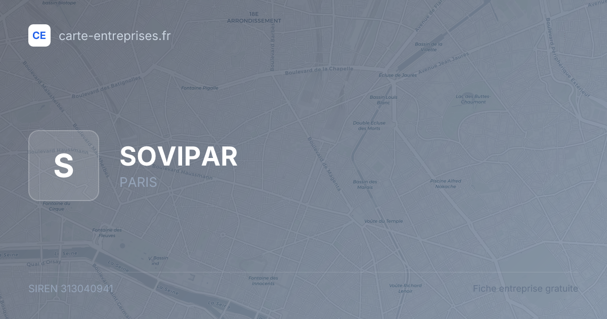 SOVIPAR — 313040941 — fiche entreprise