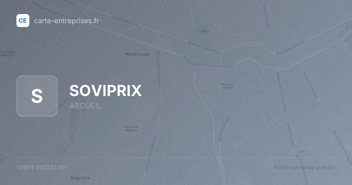 SOVIPRIX — 393222781 — fiche entreprise