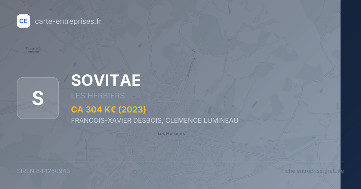 SOVITAE — 844260943 — fiche entreprise