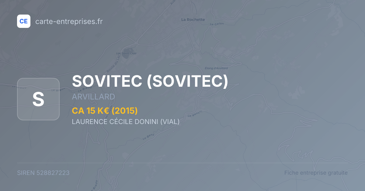 SOVITEC — 528827223 — fiche entreprise