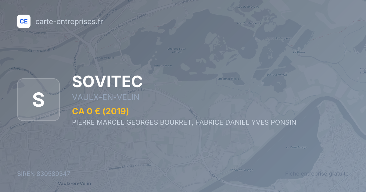 SOVITEC — 830589347 — fiche entreprise